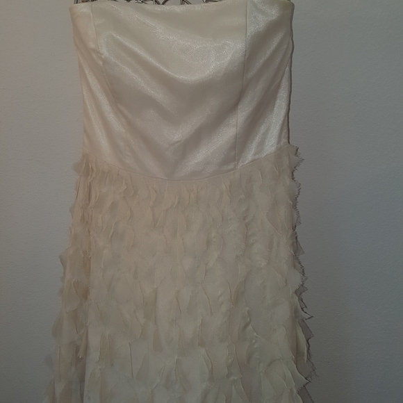 White house Black market silk dress, size 10, J290 - Picture 4 of 16